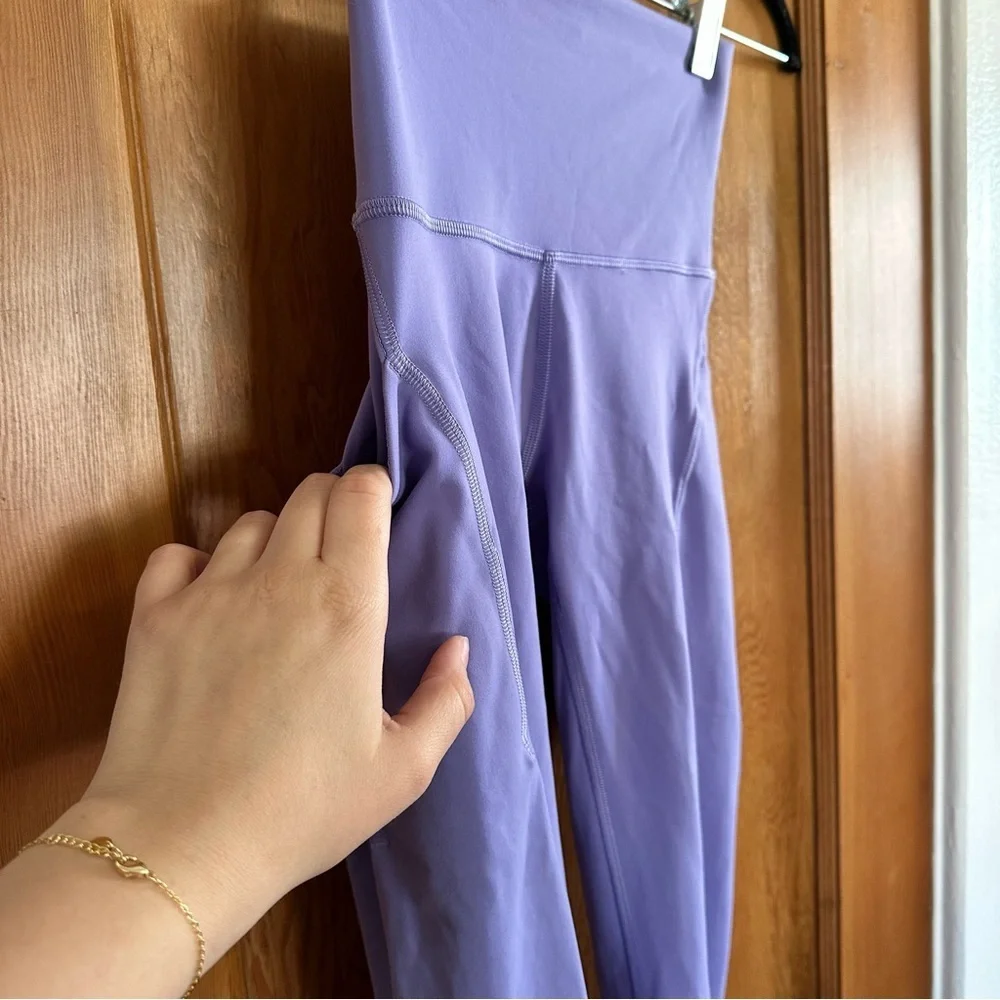 lululemon wunder under train high rise leggings with pockets 25” dark lavender